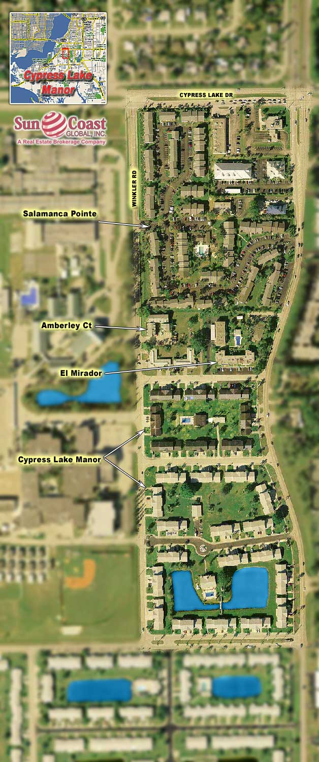 Cypress Lakes Manor Overhead Map